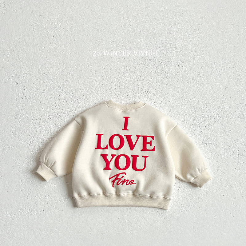 Vivid I - Korean Children Fashion - #discoveringself - 3D Love Fleece Sweatshirt - 5