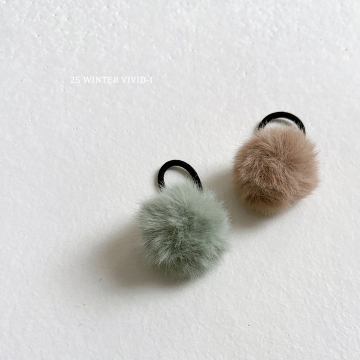 Vivid I - Korean Children Fashion - #discoveringself - Pom Pom Hair Tie - 3