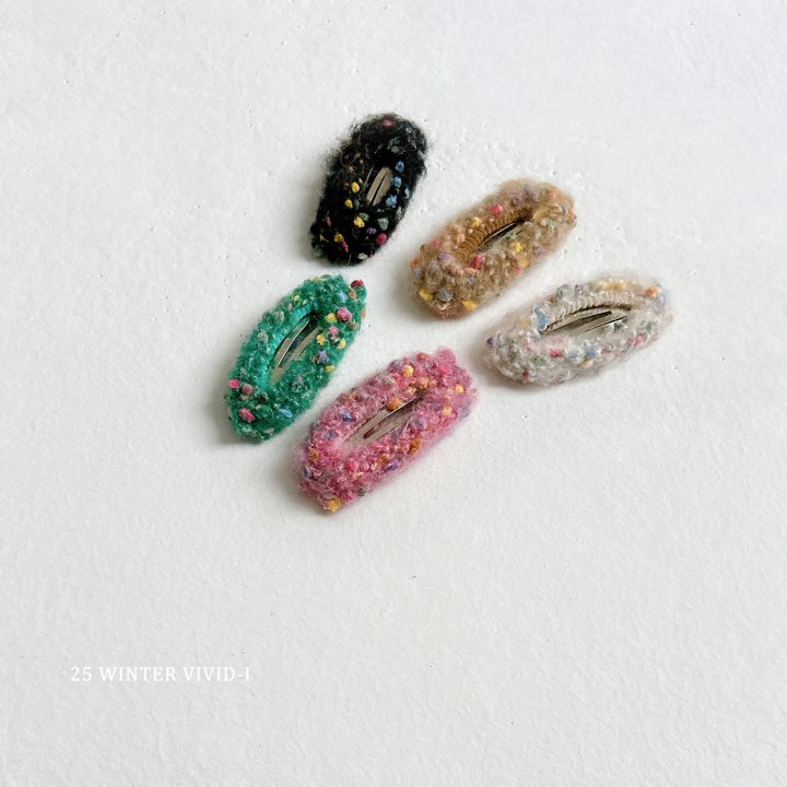 Vivid I - Korean Children Fashion - #discoveringself - Fuzzy Hair Clip - 2