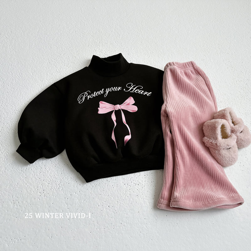 Vivid I - Korean Children Fashion - #discoveringself - Ribbon Flare Fleece Set - 10