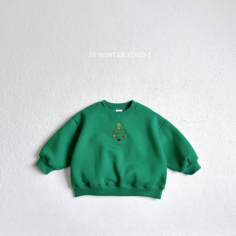 Vivid I - Korean Children Fashion - #discoveringself - Santa Rudolph Tree Sweatshirt - 6
