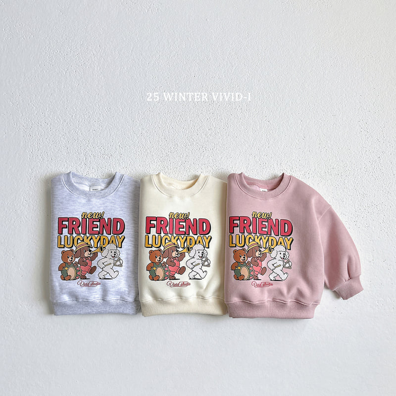 Vivid I - Korean Children Fashion - #discoveringself - Friends Pop Art Sweatshirt