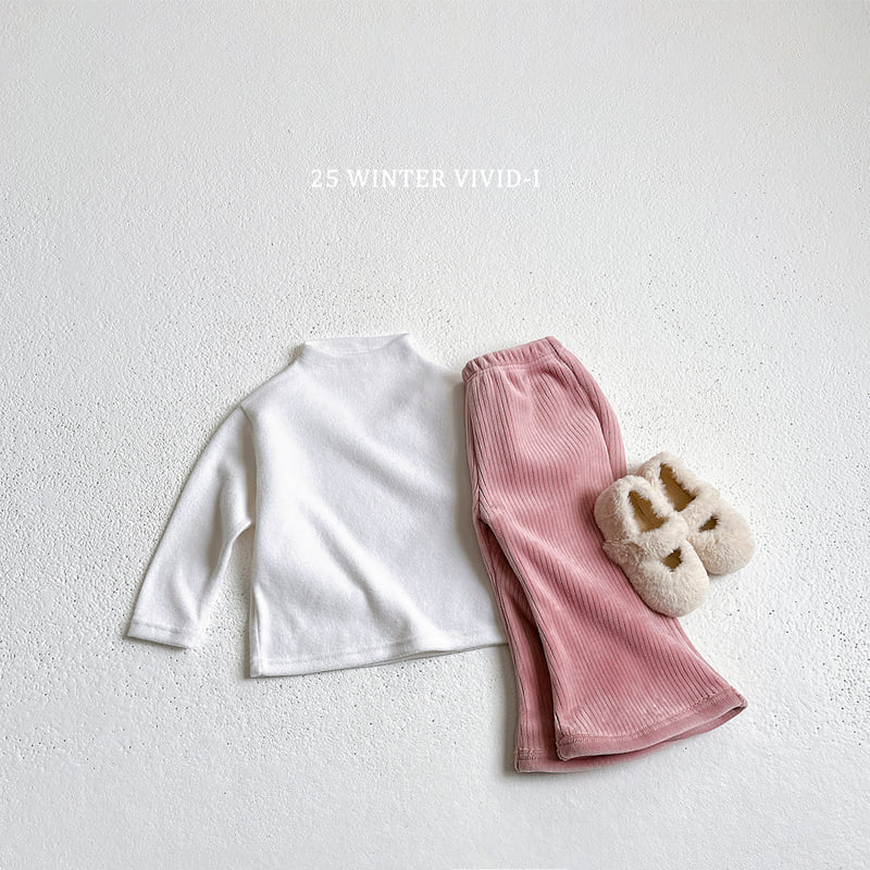 Vivid I - Korean Children Fashion - #discoveringself - Velour Bootcut Pants - 12