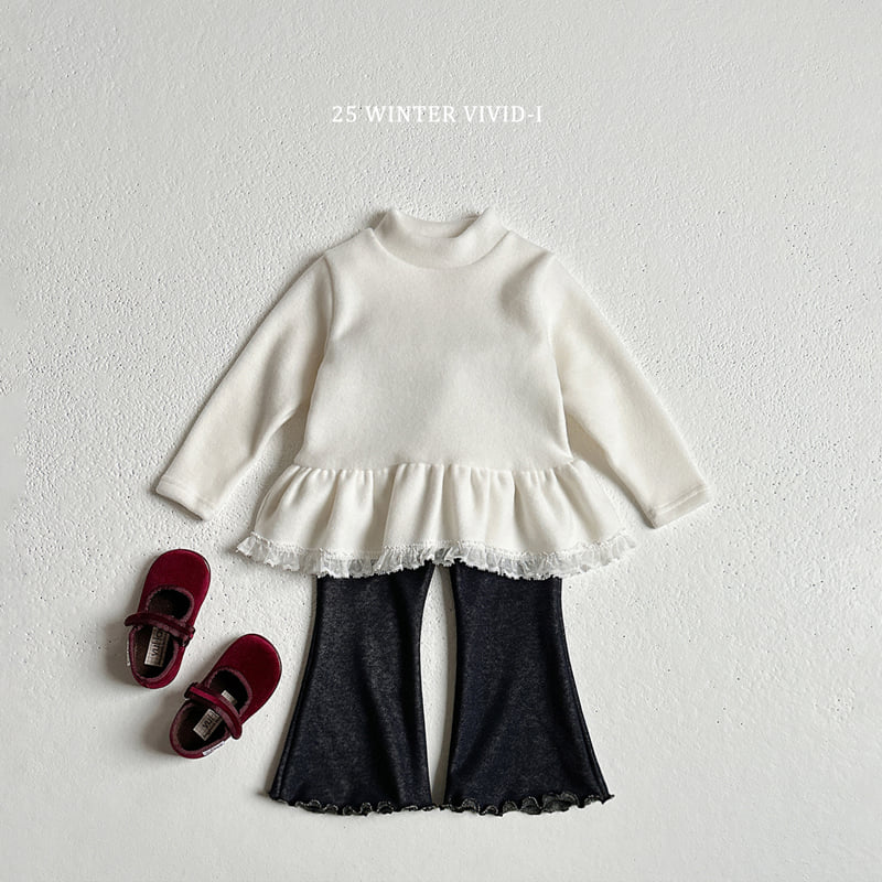Vivid I - Korean Children Fashion - #discoveringself - Fleece Pattern Wave Pants - 8