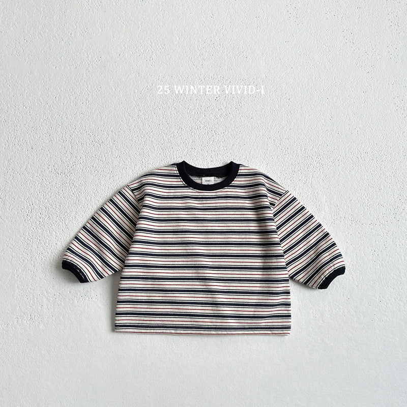 Vivid I - Korean Children Fashion - #discoveringself - Fleece Multi Stripe Sweatshirt - 3