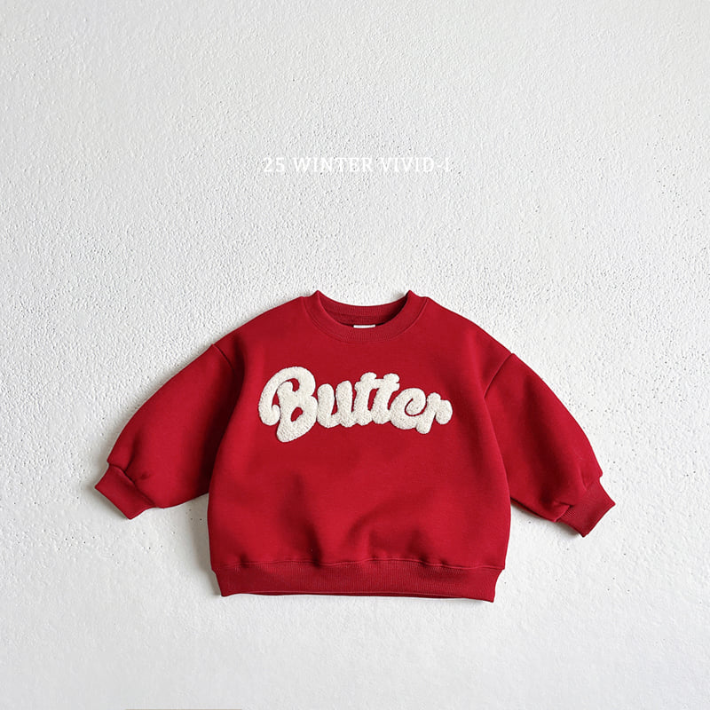Vivid I - Korean Children Fashion - #discoveringself - Butter Boucle Embroidery Sweatshirt - 4