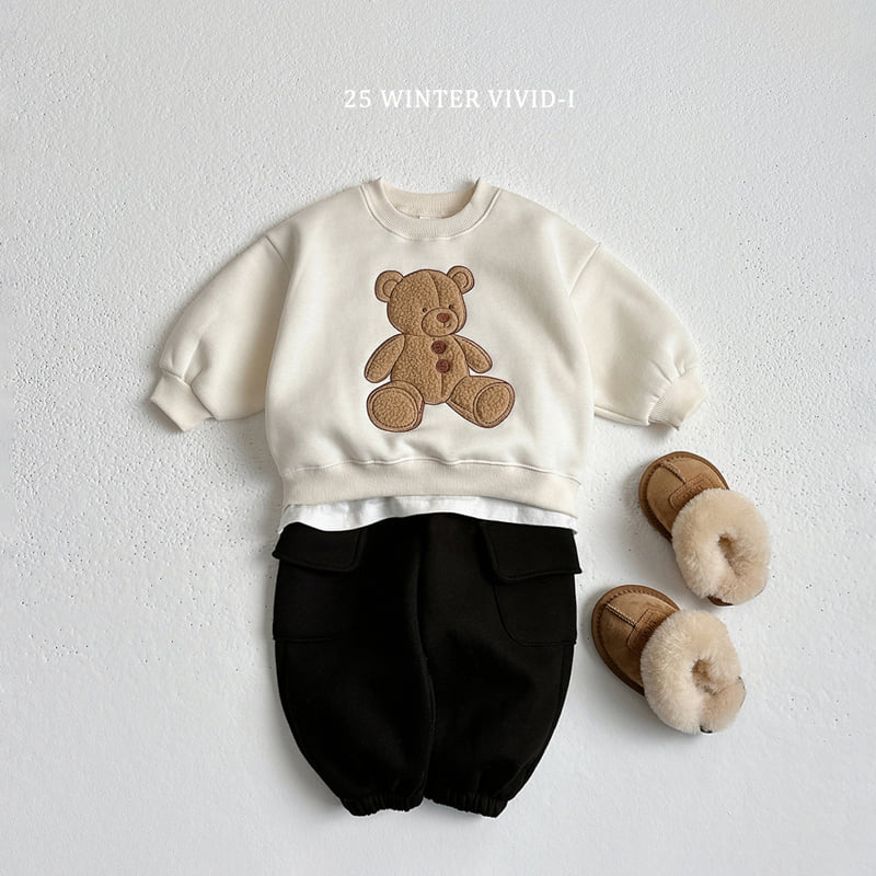 Vivid I - Korean Children Fashion - #fashionkids - Teddy Bear Sweatshirt - 11