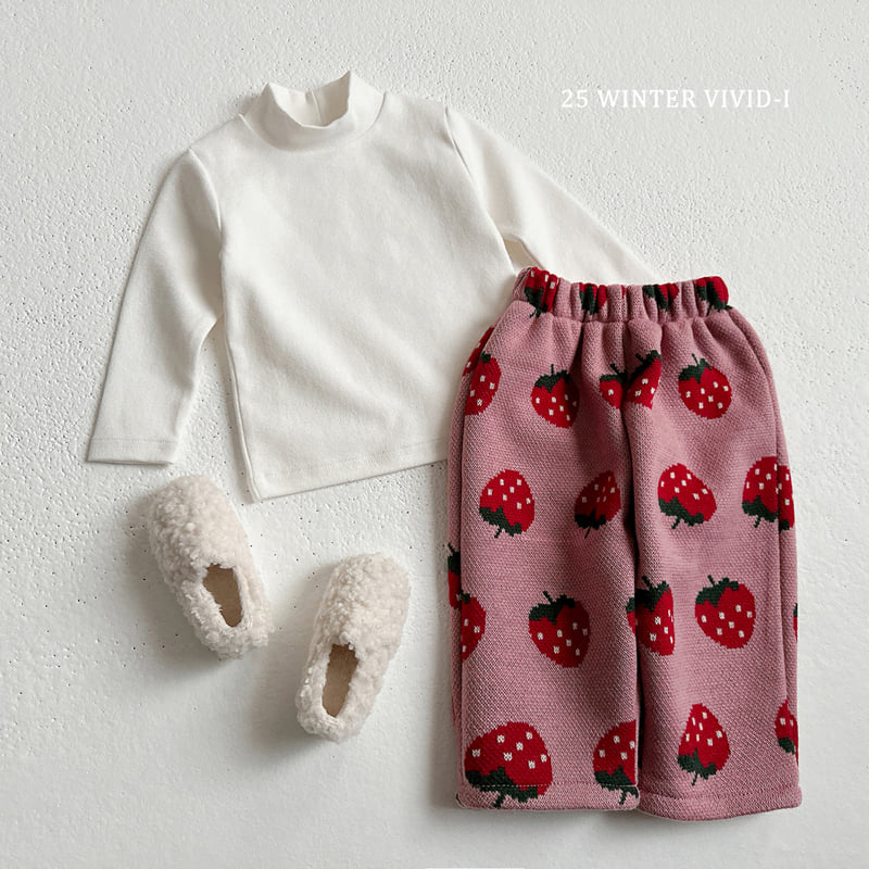 Vivid I - Korean Children Fashion - #fashionkids - Knit Pattern Pants - 8