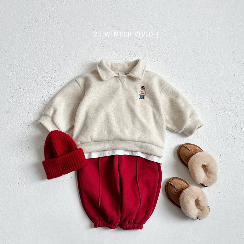 Vivid I - Korean Children Fashion - #fashionkids - Pintuck Fleece Jogger Pants - 12