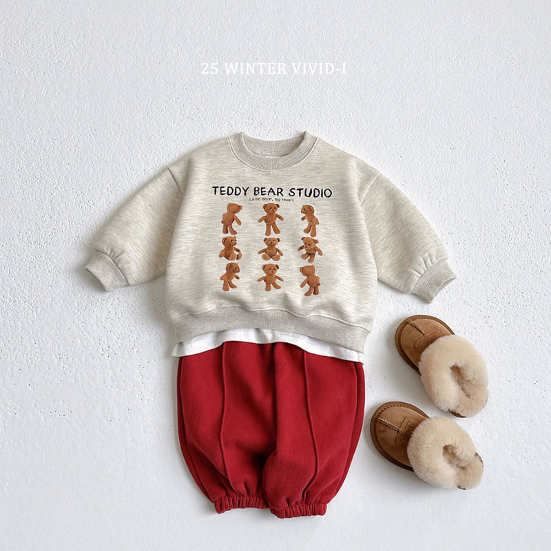 Vivid I - Korean Children Fashion - #fashionkids - Mini Bear Sweatshirt - 8
