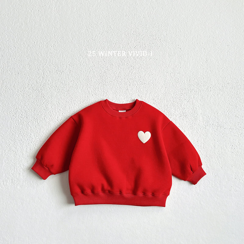 Vivid I - Korean Children Fashion - #fashionkids - 3D Love Fleece Sweatshirt - 6