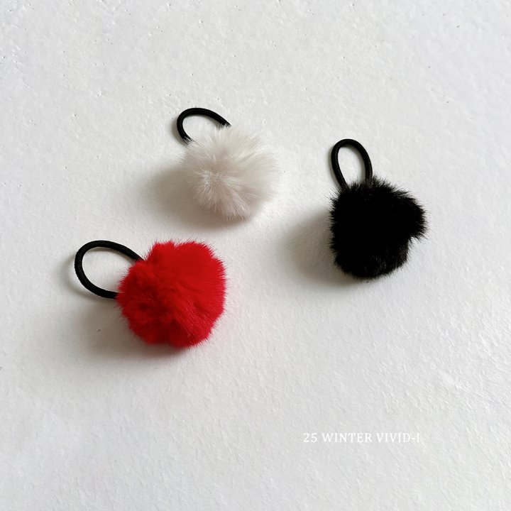 Vivid I - Korean Children Fashion - #discoveringself - Pom Pom Hair Tie - 4