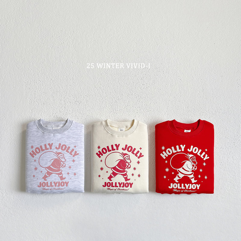 Vivid I - Korean Children Fashion - #fashionkids - Holly Jolly Santa Sweatshirt - 3