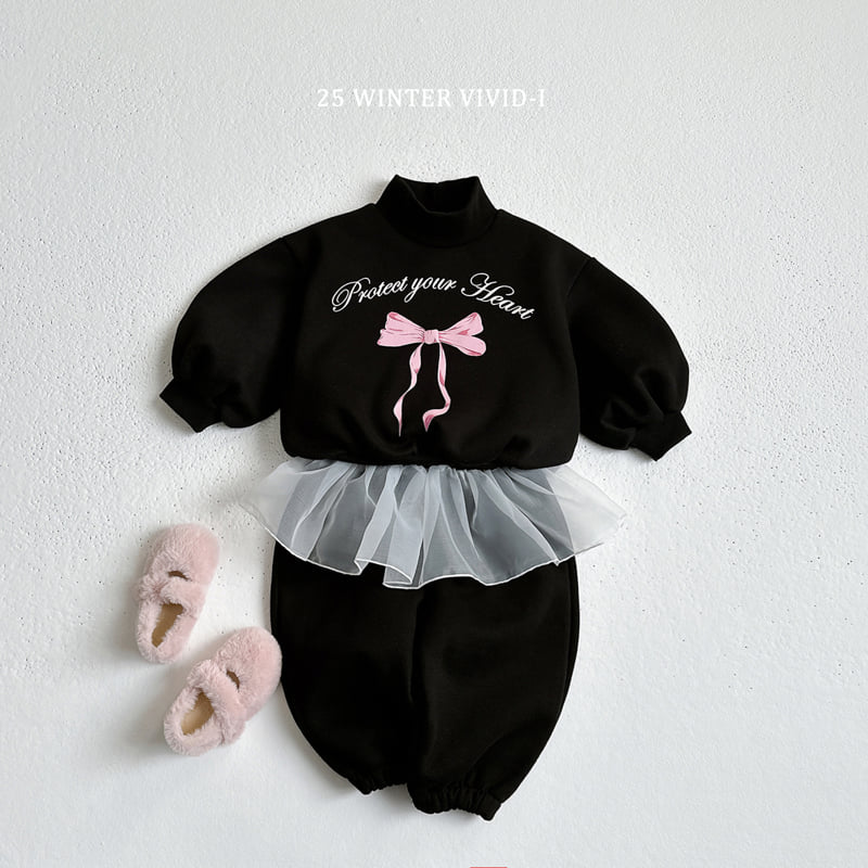 Vivid I - Korean Children Fashion - #fashionkids - Ribbon Flare Fleece Set - 11