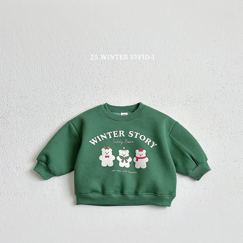Vivid I - Korean Children Fashion - #fashionkids - Winter Bear Sweatshirt - 5