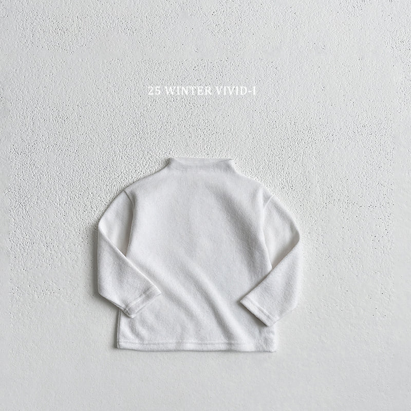 Vivid I - Korean Children Fashion - #fashionkids - Soft Neck Polar Tee - 3