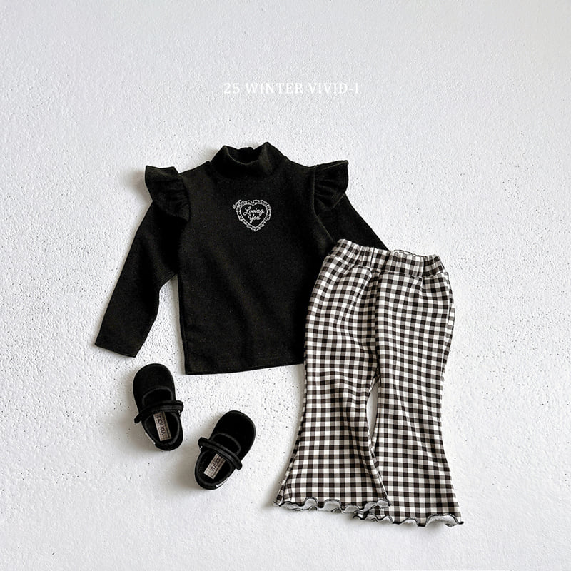 Vivid I - Korean Children Fashion - #fashionkids - Fleece Pattern Wave Pants - 9