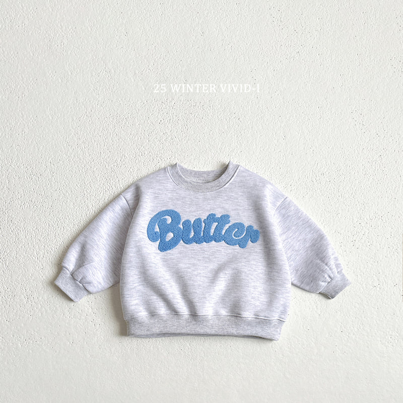 Vivid I - Korean Children Fashion - #kidsshorts - Butter Boucle Embroidery Sweatshirt - 5