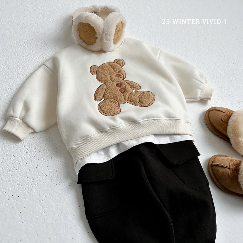 Vivid I - Korean Children Fashion - #kidsshorts - Teddy Bear Sweatshirt - 12