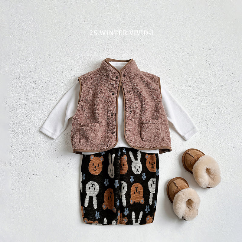 Vivid I - Korean Children Fashion - #kidsshorts - Knit Pattern Pants - 9