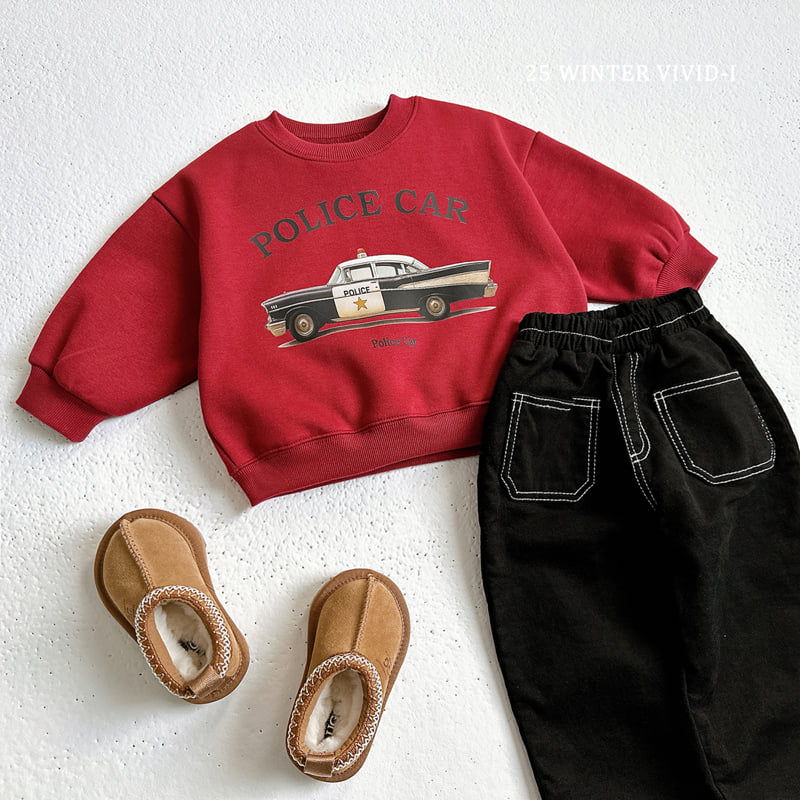 Vivid I - Korean Children Fashion - #kidsshorts - Classic Car Sweatshirt - 10