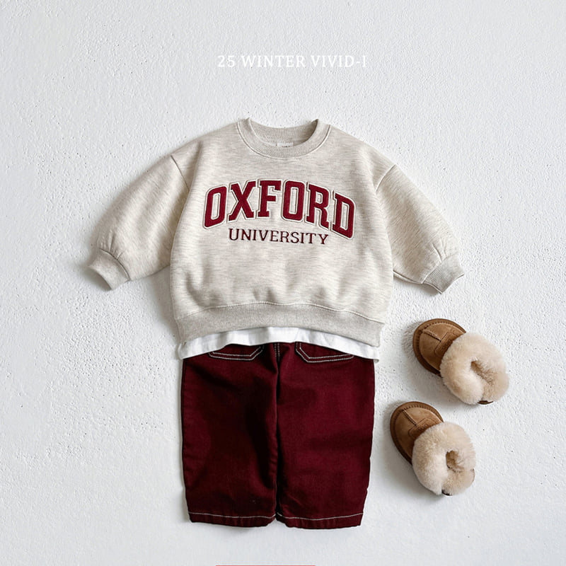 Vivid I - Korean Children Fashion - #kidsshorts - Oxford Sweatshirt - 7
