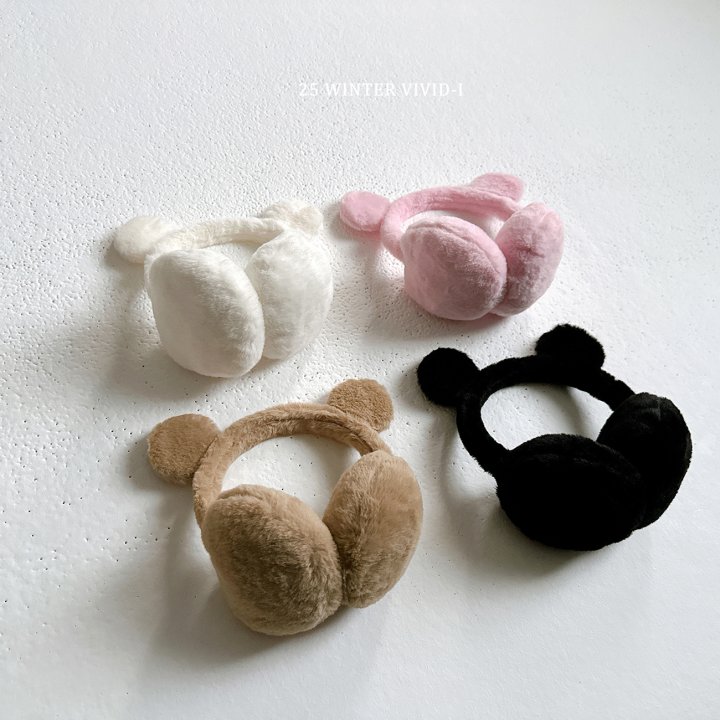 Vivid I - Korean Children Fashion - #kidsshorts - Teddy Bear Earmuffs - 2