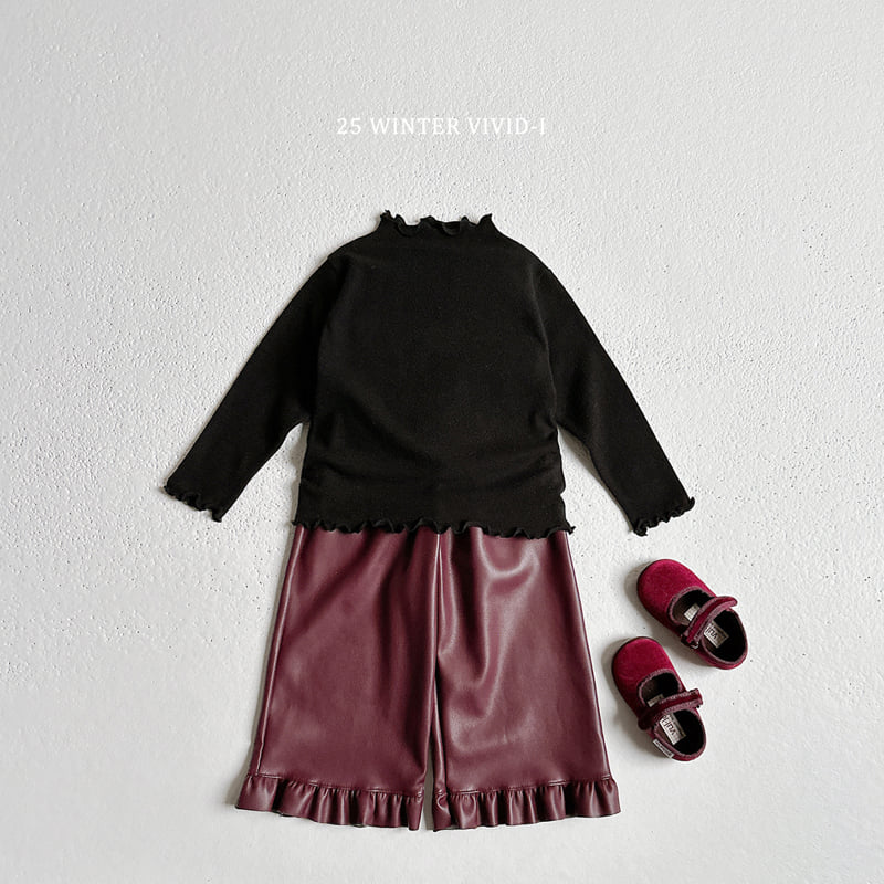 Vivid I - Korean Children Fashion - #kidsshorts - Fleece Frill Pants - 12