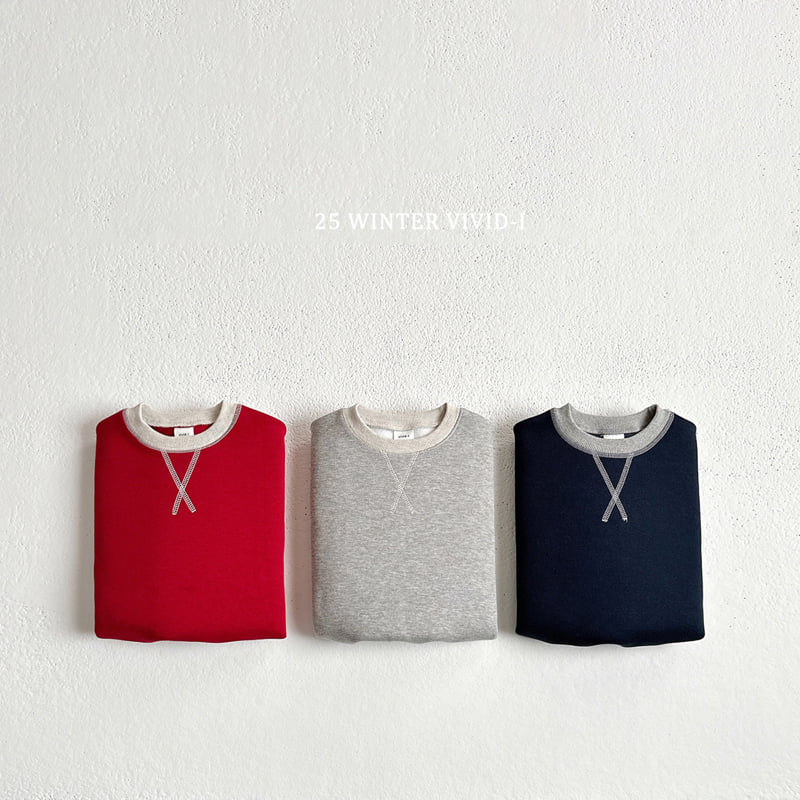Vivid I - Korean Children Fashion - #kidsshorts - Line Sweatshirt - 3