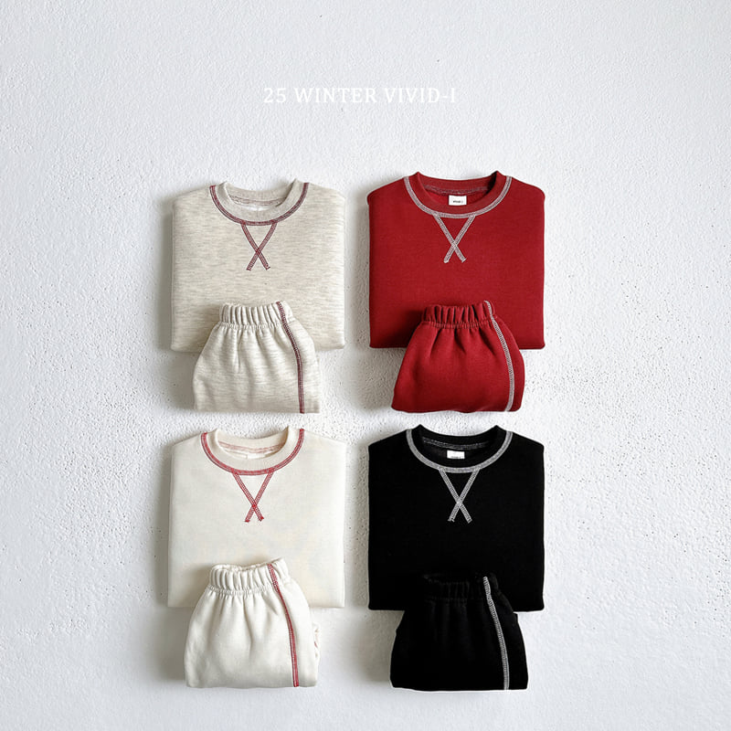 Vivid I - Korean Children Fashion - #kidsshorts - Line Set