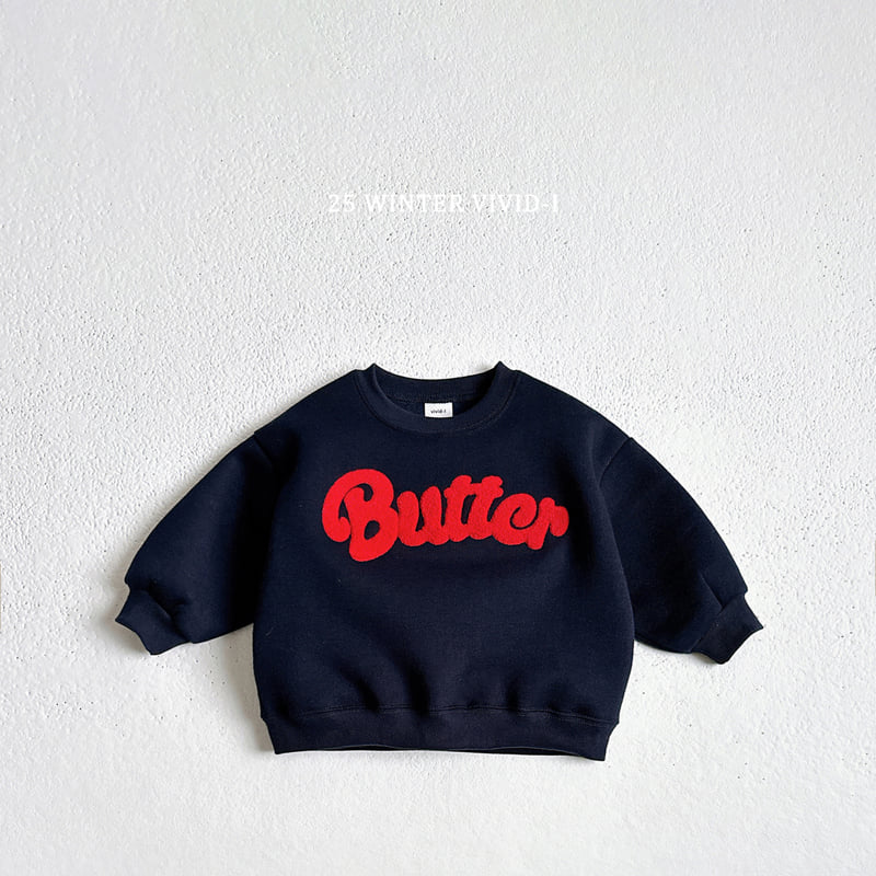 Vivid I - Korean Children Fashion - #kidsstore - Butter Boucle Embroidery Sweatshirt - 6
