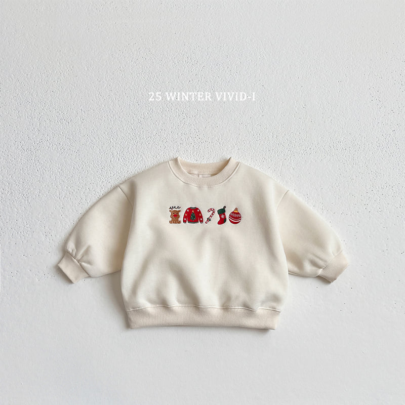 Vivid I - Korean Children Fashion - #kidsshorts - Christmas Mini Sweatshirt - 4