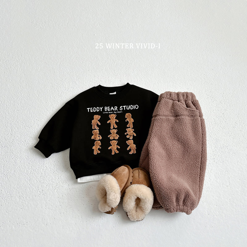 Vivid I - Korean Children Fashion - #kidsstore - Mini Bear Sweatshirt - 10