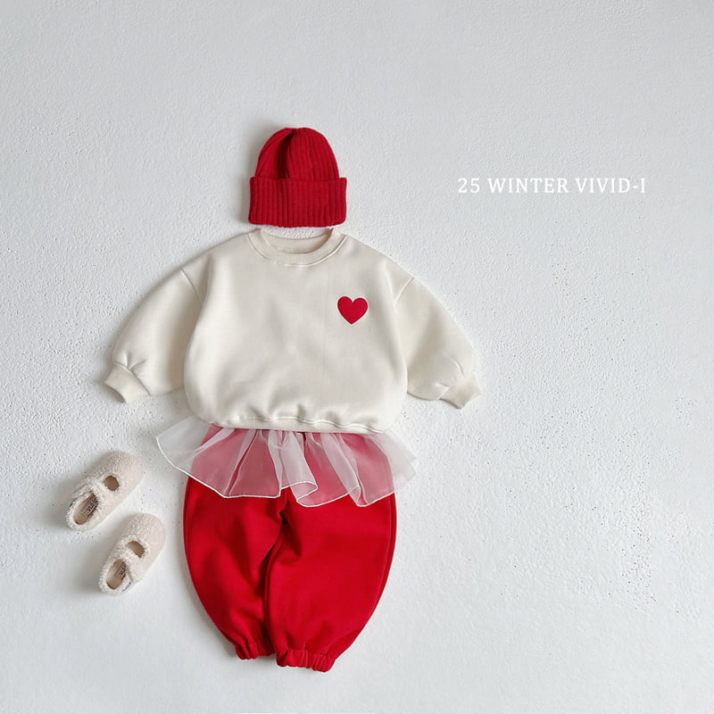 Vivid I - Korean Children Fashion - #kidsstore - 3D Love Fleece Sweatshirt - 8