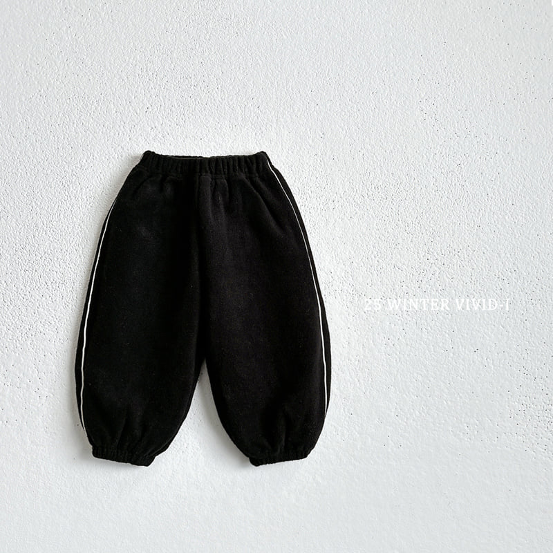 Vivid I - Korean Children Fashion - #kidsstore - Terry Stripe Jogger Pants - 6