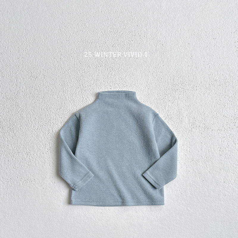 Vivid I - Korean Children Fashion - #kidsstore - Soft Neck Polar Tee - 5