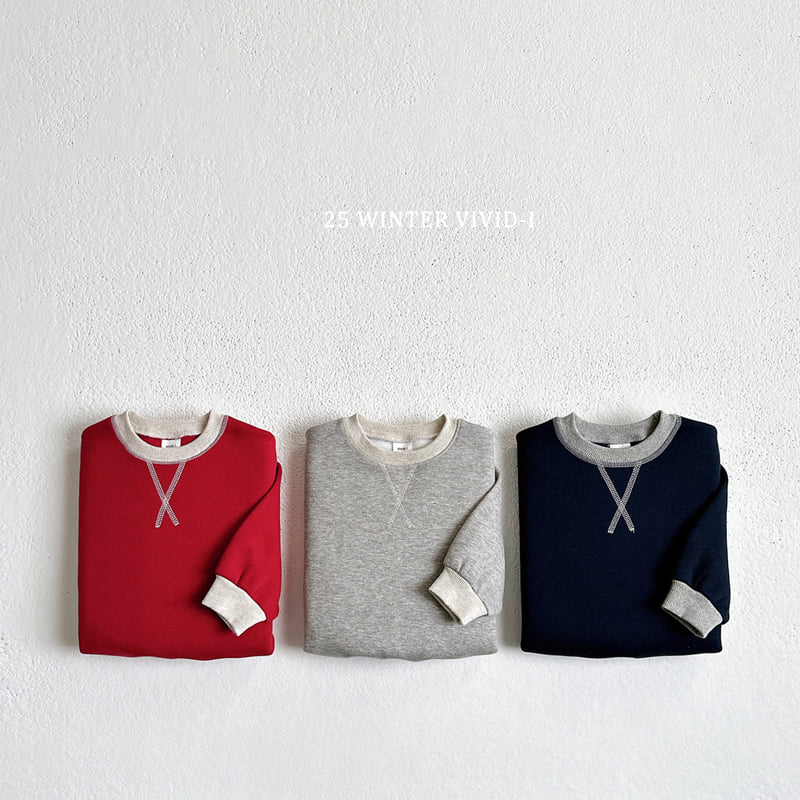Vivid I - Korean Children Fashion - #kidsshorts - Line Sweatshirt - 4