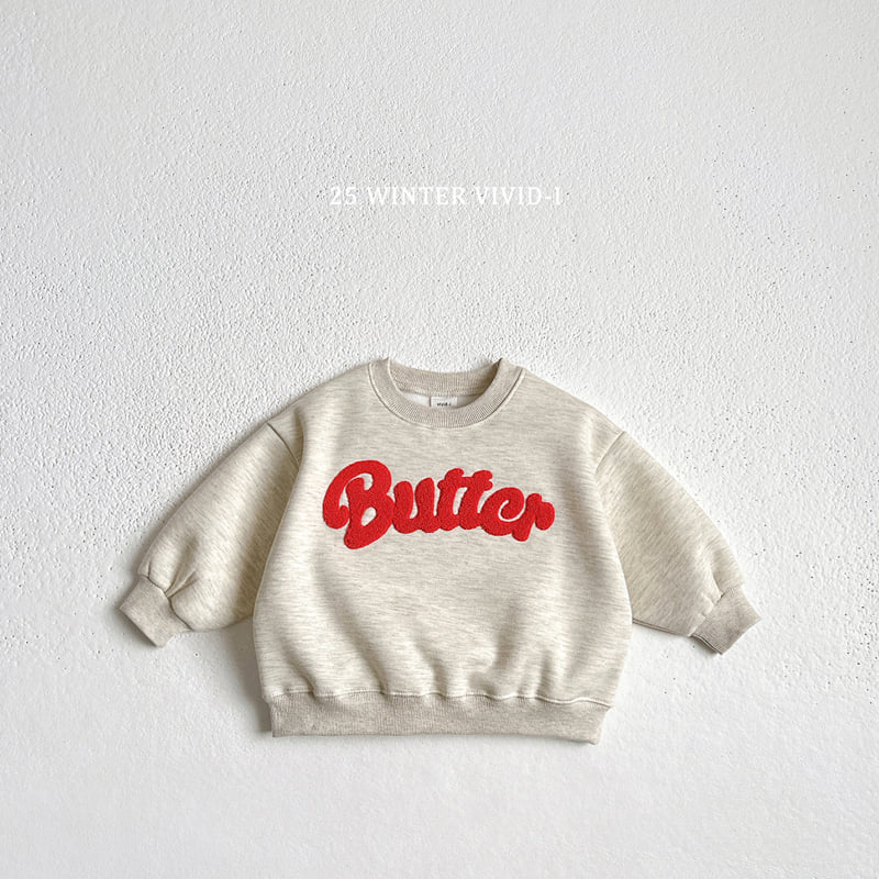Vivid I - Korean Children Fashion - #kidzfashiontrend - Butter Boucle Embroidery Sweatshirt - 7