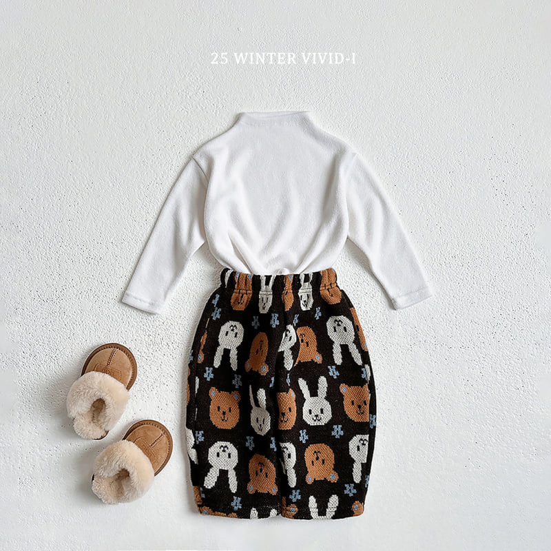 Vivid I - Korean Children Fashion - #kidzfashiontrend - Knit Pattern Pants - 11