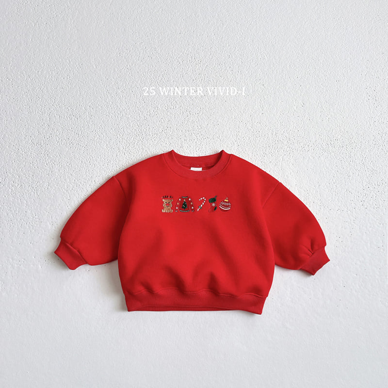 Vivid I - Korean Children Fashion - #kidzfashiontrend - Christmas Mini Sweatshirt - 5