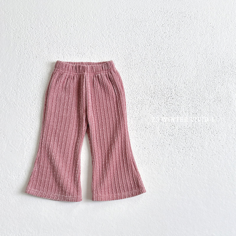 Vivid I - Korean Children Fashion - #kidzfashiontrend - Knit Ribbed Flare Pants - 3