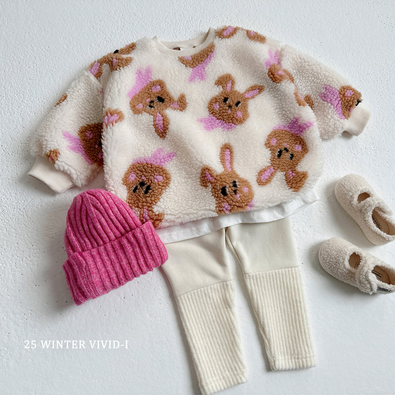 Vivid I - Korean Children Fashion - #kidzfashiontrend - Shearling Pattern Sweatshirt - 12