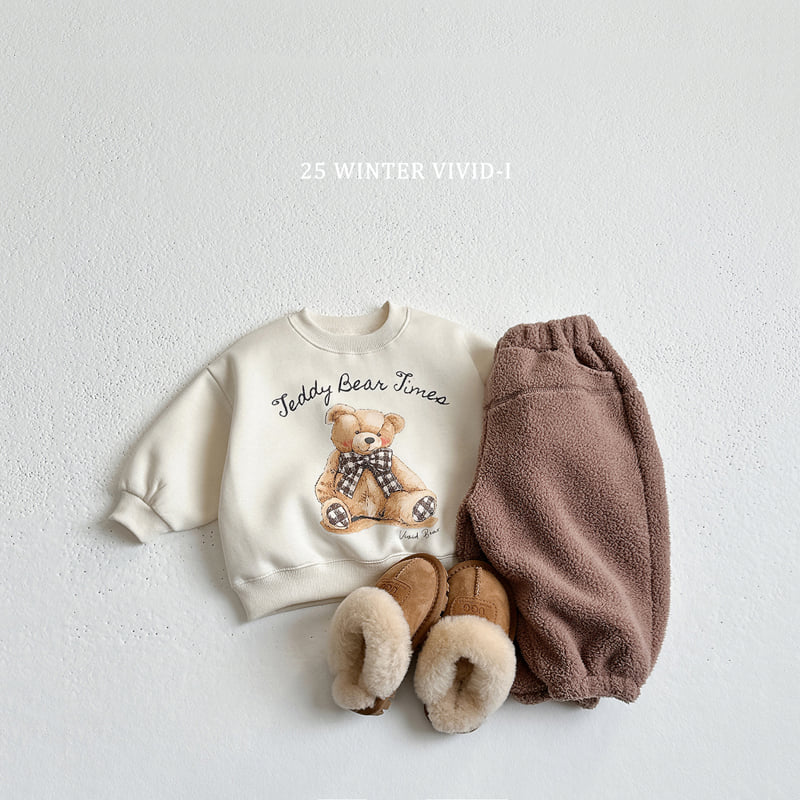 Vivid I - Korean Children Fashion - #kidzfashiontrend - Teddy Check Set - 9