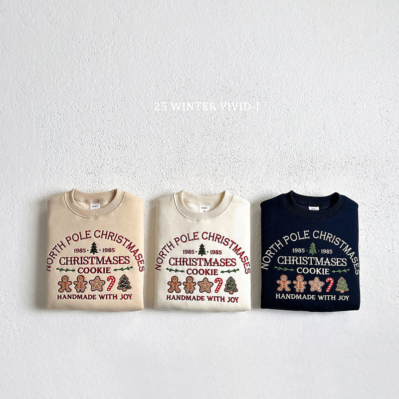 Vivid I - Korean Children Fashion - #kidzfashiontrend - Christmas Cookie Sweatshirt