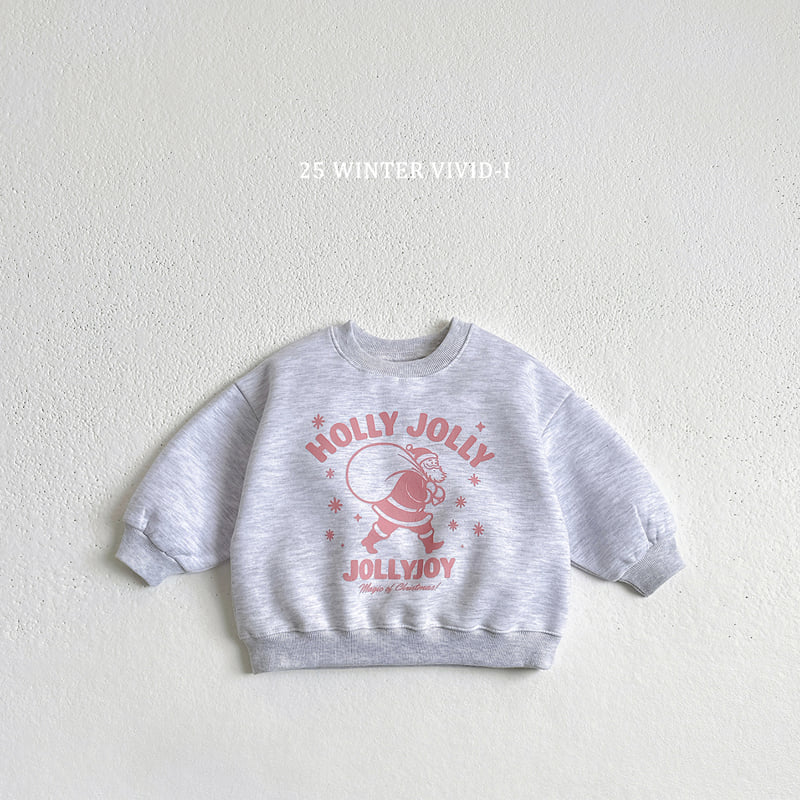 Vivid I - Korean Children Fashion - #kidzfashiontrend - Holly Jolly Santa Sweatshirt - 6