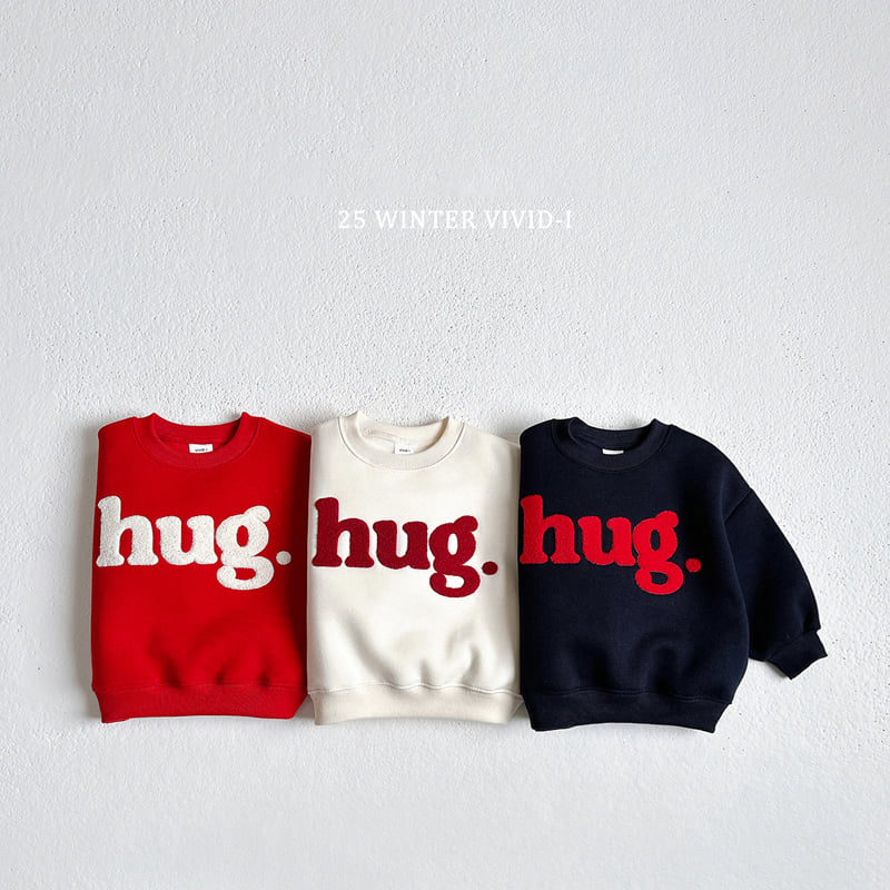 Vivid I - Korean Children Fashion - #kidzfashiontrend - Hug Boucle Sweatshirt