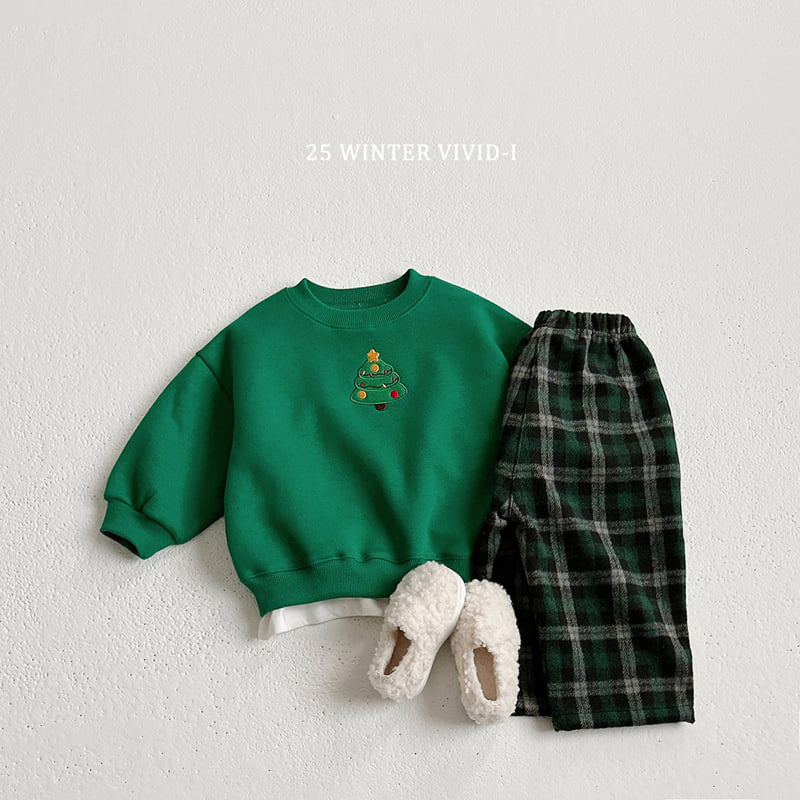 Vivid I - Korean Children Fashion - #kidzfashiontrend - Santa Rudolph Tree Sweatshirt - 10