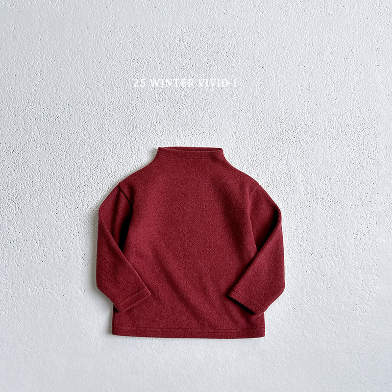 Vivid I - Korean Children Fashion - #kidzfashiontrend - Soft Neck Polar Tee - 6