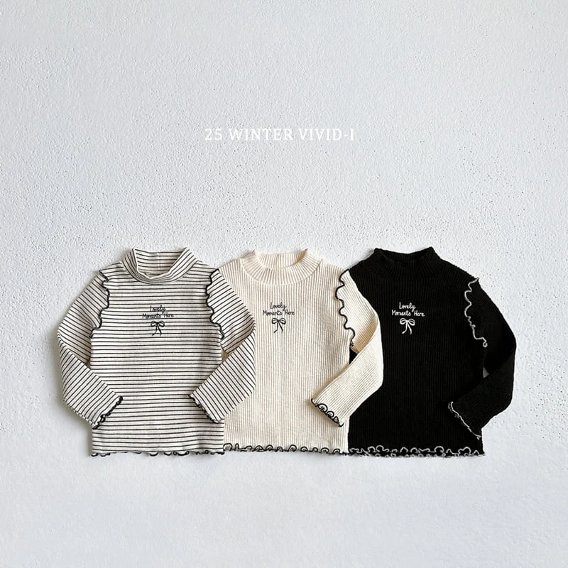 Vivid I - Korean Children Fashion - #kidzfashiontrend - Winter Love Ribbed Tee
