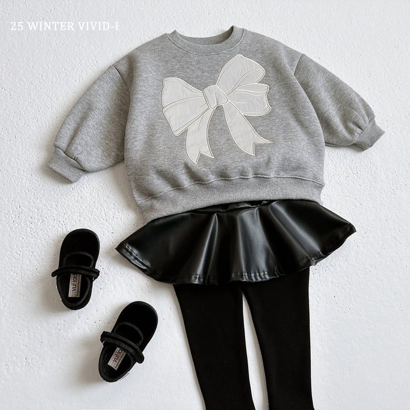 Vivid I - Korean Children Fashion - #kidzfashiontrend - Glossy Skirt Leggings - 9